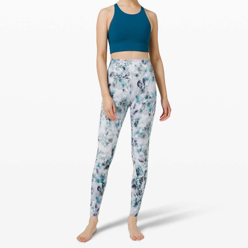 Lululemon Align Pant 28" Kaleidofloral Multi with matching All tied up tank